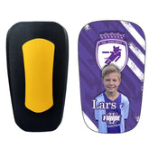 Gepersonaliseerde scheenlappen met foto + logo en naam - Flexibel